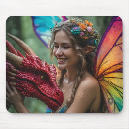 Hübscher Feen-Rotdrache Mousepad