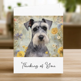 Hübscher Floraler Schnauzer