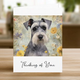 Hübscher Floraler Schnauzer