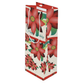 Hübscher Flower Wine Bag Geschenktüte Für Weinflaschen