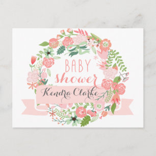HÜBSCHER FLÜSSIGKEIT BABY SHOWER INVITATION EINLADUNGSPOSTKARTE