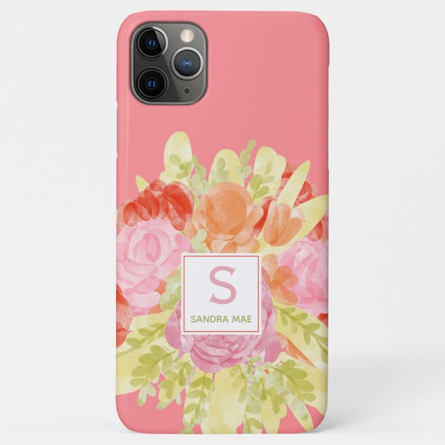 Hübscher Frühling Dänische Pasta Floral Wasserfarb Case-Mate iPhone Hülle (Rückseite)