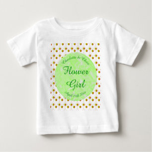 Hübscher Frühling Hochzeit Apfelblüte und Äpfel Baby T-shirt