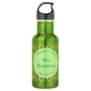 Hübscher Frühling Hochzeit Apfelblüte und Äpfel Edelstahlflasche