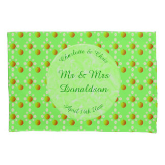 Hübscher Frühling Hochzeit Apfelblüte und Äpfel Kissenbezug