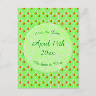 Hübscher Frühling Hochzeit Apfelblüte und Äpfel Postkarte