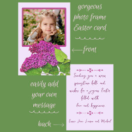 Hübscher Frühling Lilacs Foto Happy Oaster Feiertagskarte