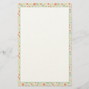 Hübscher Frühling mit Blumen Briefpapier