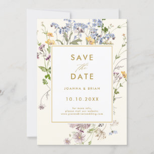 Hübscher Frühling Wildblume Wilhelm Garten Save The Date