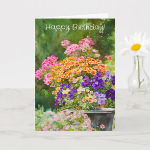 Hübscher Frühlingsommergarten Blume Geburtstag Karte