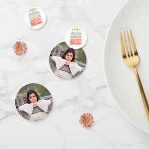 Hübscher Geburtstag Foto Confetti Konfetti