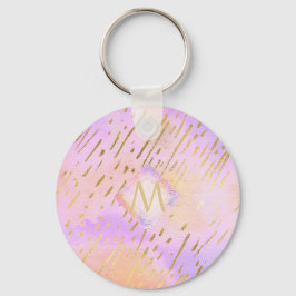 Hübscher Girl-Glitzer Rosa Goldfarben Schlüsselanhänger