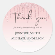 Hübscher Girly Wedding Dripping Glitzer Rosa