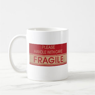 Hübscher Griff mit Sorgfalt, zerbrechliches Zeiche Kaffeetasse