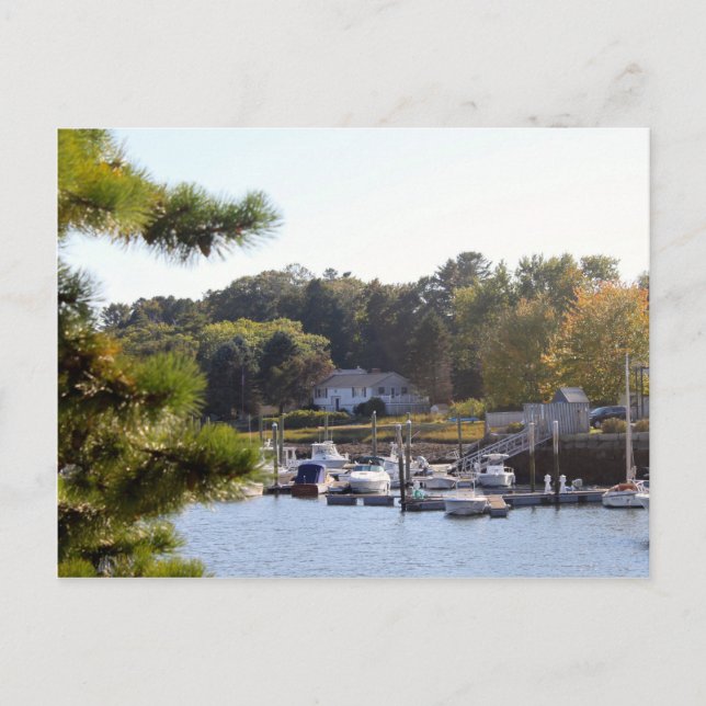 Hübscher Hafen von Blue Water Postkarte (Vorderseite)