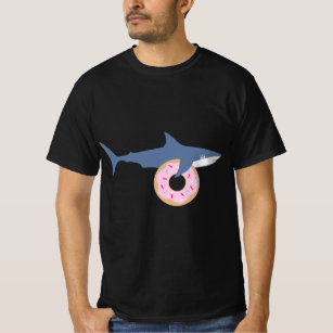 Hübscher Hai, der Donut Niedliches Nahrungsgeschen T-Shirt
