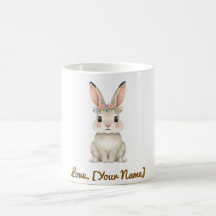 Hübscher Hasenbecher als Geschenk für Mama Kaffeetasse