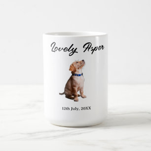 hübscher Haustiername Datum Foto Bar Getränke auf  Kaffeetasse