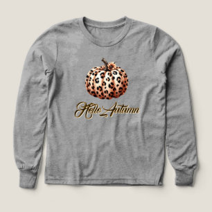 Hübscher Herbst-Leoparden-Druck-Kürbis
