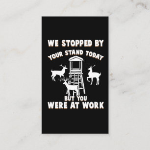 Hübscher Hirschständer auf der Jagd Visitenkarte