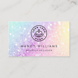 Hübscher holografischer Glitzer Girly Glamour Visitenkarte