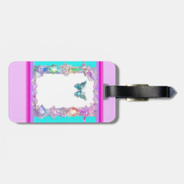 Hübscher Holografischer Schmetterling Gepäckträger Gepäckanhänger