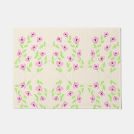 Hübscher Hübsch rosa Flower Floor Mat Fußmatte