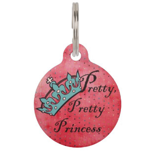 Hübscher Hübscher Princess Pet ID-Tag Haustiermarke