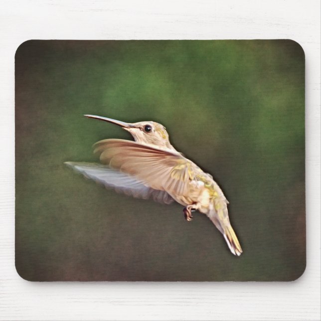 Hübscher Hummingvogel im Wildmousepad Mousepad (Vorne)