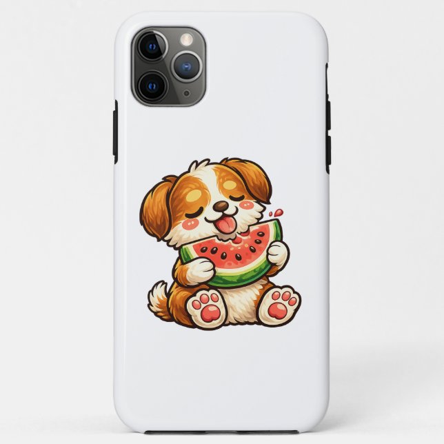 Hübscher Hund Wassermelone Case-Mate iPhone Hülle (Rückseite)