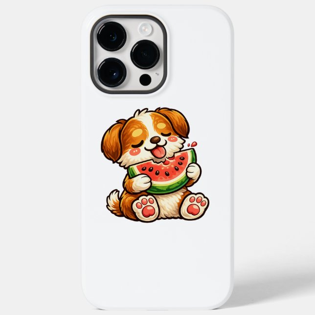 Hübscher Hund Wassermelone Case-Mate iPhone Hülle (Rückseite)