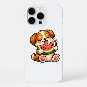 Hübscher Hund Wassermelone iPhone 16 Pro Max Hülle