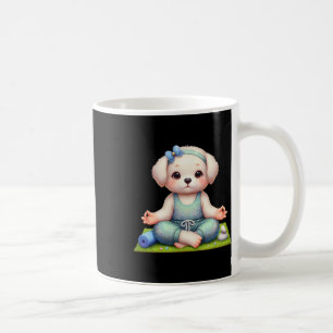 Hübscher Hund Yoga mit fancy Outfit, Hunde Liebhab Kaffeetasse