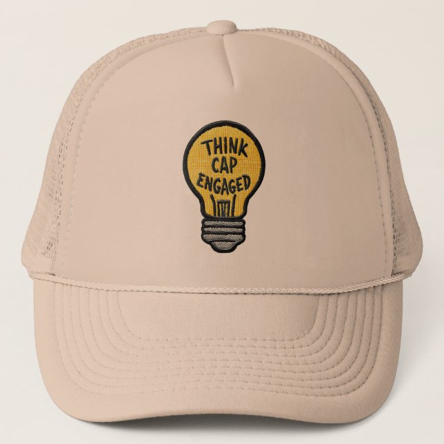 Hübscher IdeenHat - Funny Light Bulb Design Truckerkappe (Vorderseite)