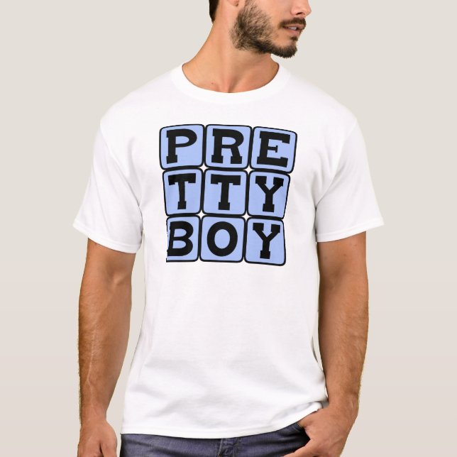 Hübscher Junge, Extravagante Lad T-Shirt (Vorderseite)