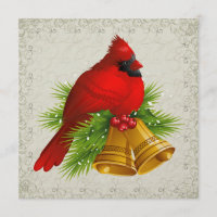 Hübscher Kardinal Elegante Einladung