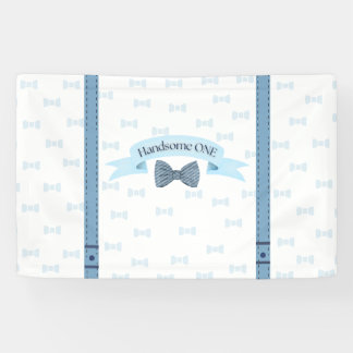 Hübscher Kleiner Baby Junge Erster Geburtstag Bann Banner
