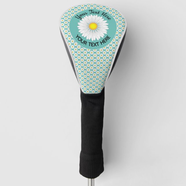 Hübscher, kleiner, benutzerdefinierter Text Golf Headcover (Vorderseite)