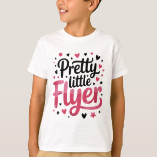 Hübscher kleiner Flieger, jubelnde Cheerleaderin C T-Shirt
