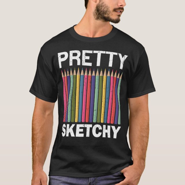 Hübscher Kunstlehrer T-Shirt (Vorderseite)