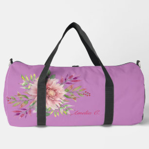 Hübscher Lavendel und rosa Bläschen Duffle Bag