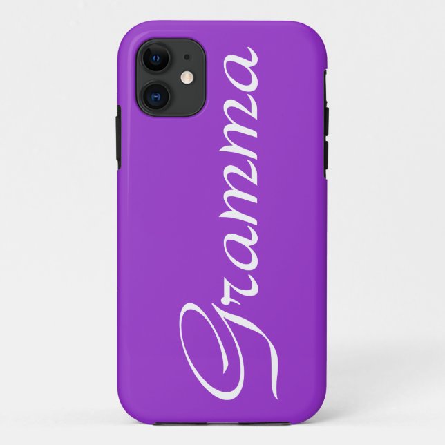 Hübscher lila Gramma-iPhone-Fall Case-Mate iPhone Hülle (Rückseite)