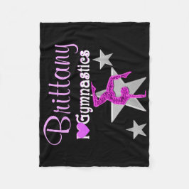 HÜBSCHER LILA PERSONALISIERTER GYMNASTICS BLANKET FLEECEDECKE
