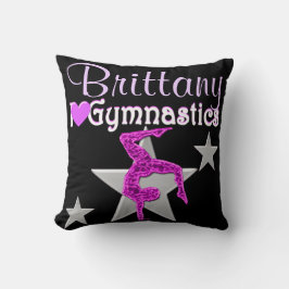 HÜBSCHER LILA PERSONALISIERTER GYMNASTIKPILLOW KISSEN