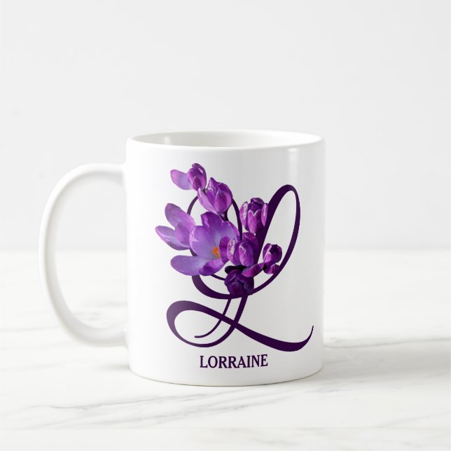 Hübscher, lila Schleim Kaffeetasse (Links)