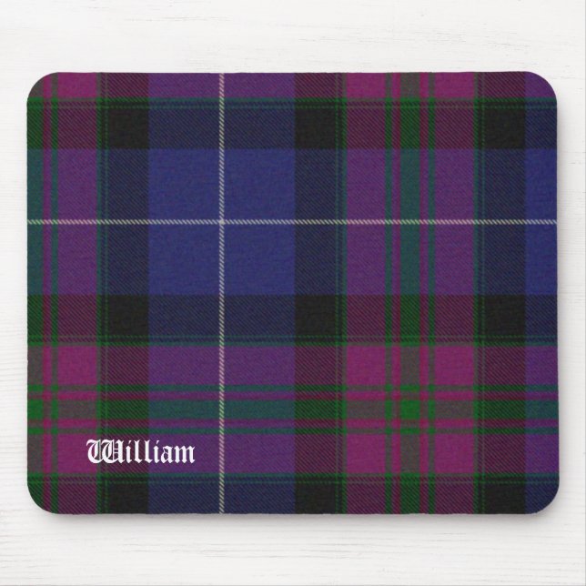 Hübscher lila Stolz von SchottlandTartan kariert Mousepad (Vorne)