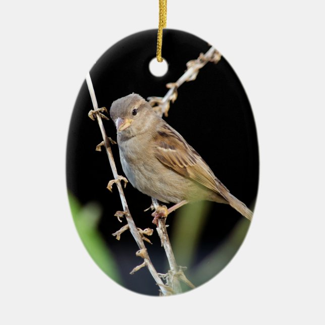 Hübscher Litzbrand Keramik Ornament (Vorne)
