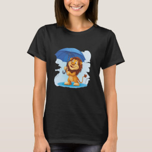 Hübscher Löwen-Schirm für Safari- und Löwenliebhab T-Shirt