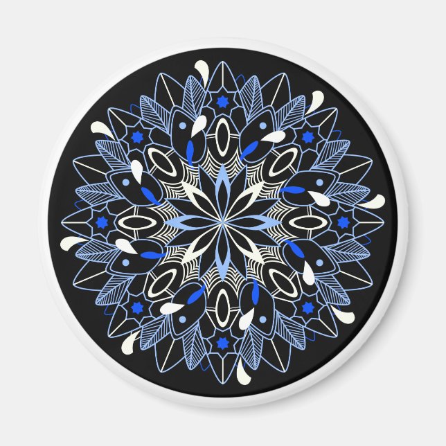 Hübscher Mandala-Magnet Magnet (Vorne)