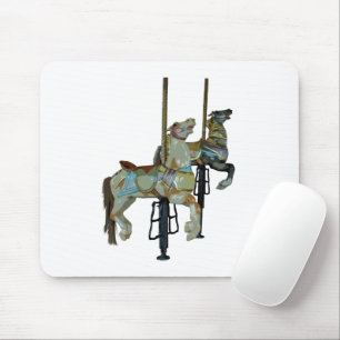 Hübscher Mergo Round Carousel Pferde Maus Pad Mousepad